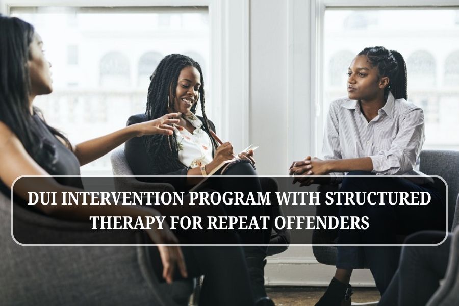 DUI intervention program with structured therapy for repeat offenders