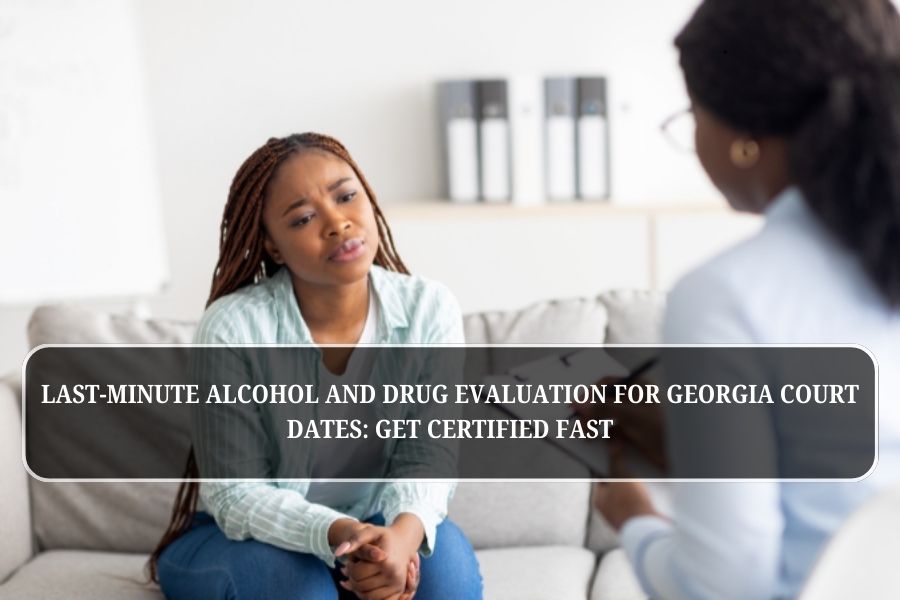 Last-Minute Alcohol and Drug Evaluation for Georgia Court Dates