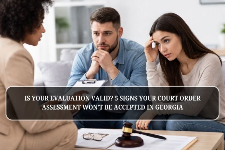 Is Your Evaluation Valid? 5 Signs Your Court Order Assessment Won’t Be Accepted in Georgia