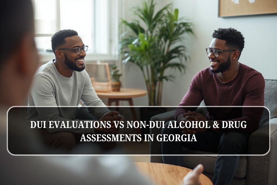 DUI Evaluations vs Non-DUI Alcohol & Drug Assessments in Georgia