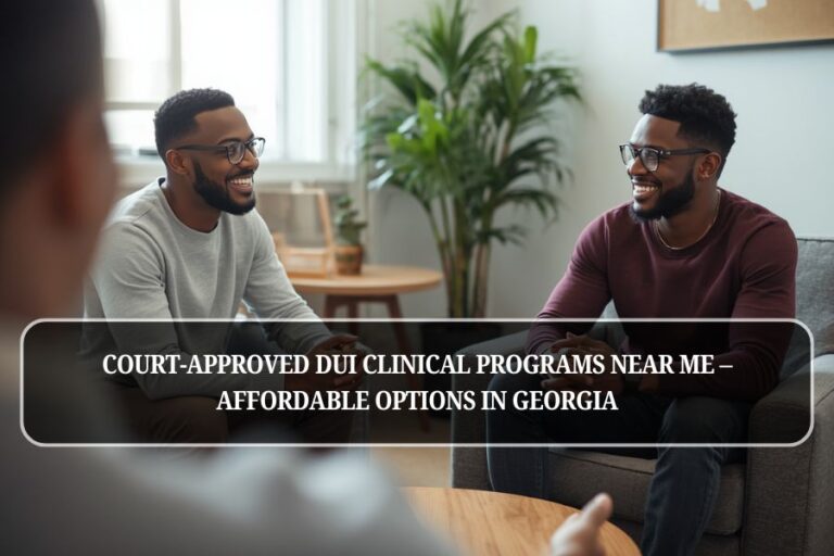 Court-Approved DUI Clinical Programs Near Me – Affordable Options in Georgia