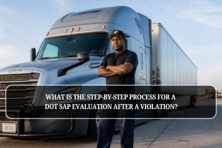 What Is the Step-by-Step Process for a DOT SAP Evaluation After a Violation?