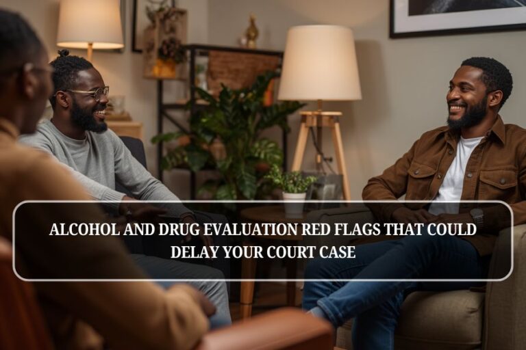 Alcohol and Drug Evaluation Red Flags That Could Delay Your Court Case