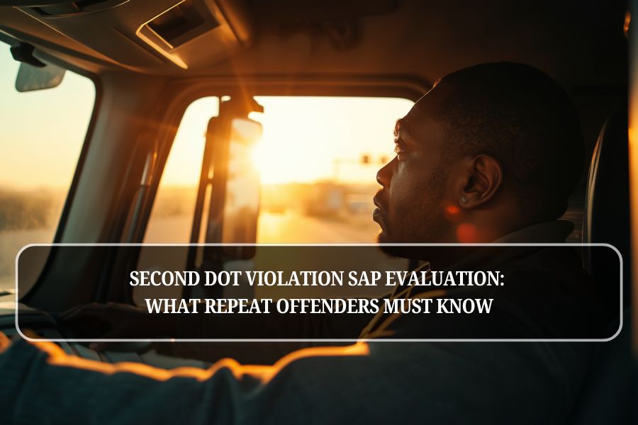 Second DOT Violation SAP Evaluation: What Repeat Offenders Must Know